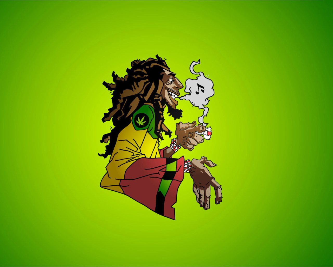 Das Bob Marley Wallpaper 1280x1024
