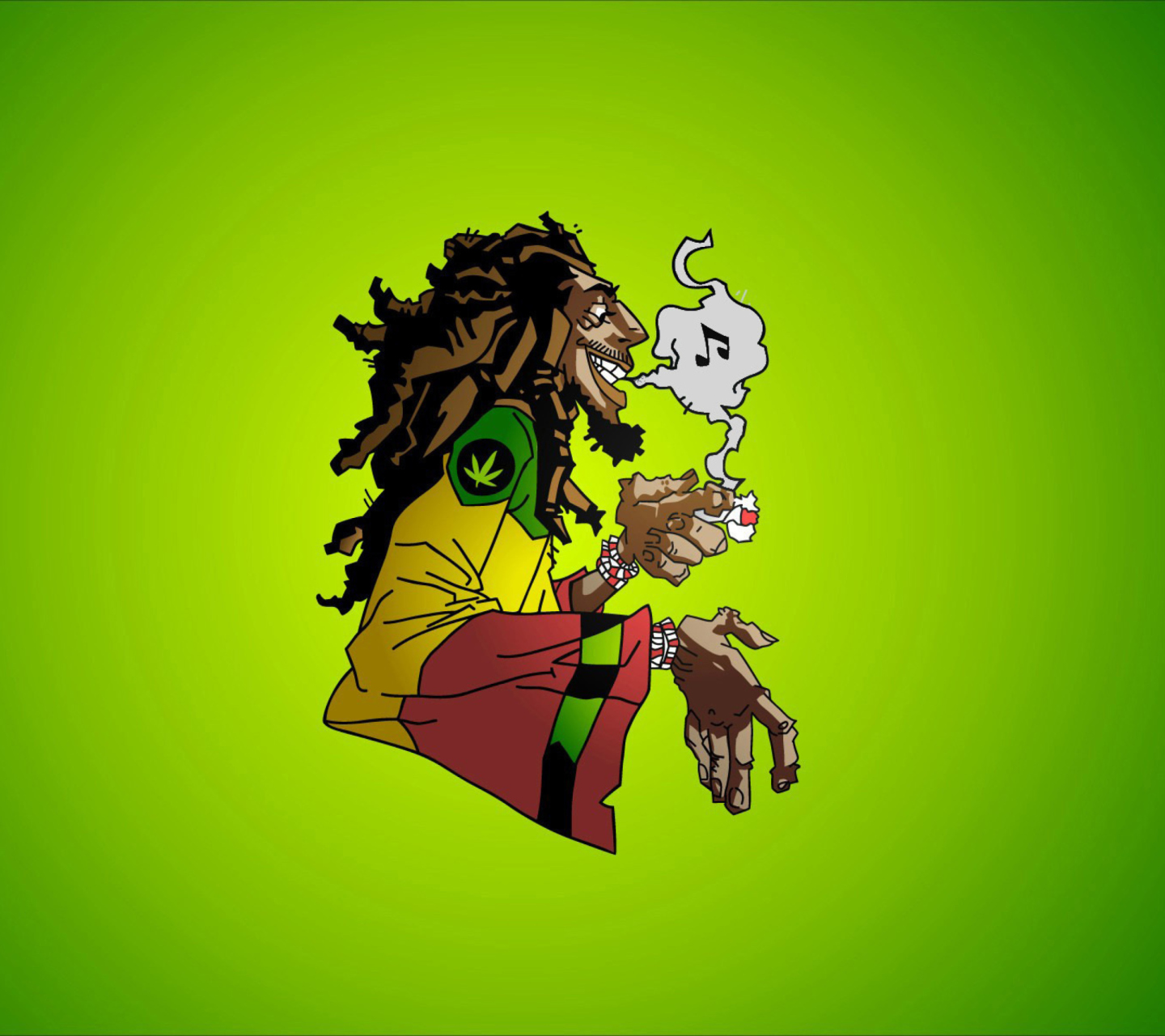 Fondo de pantalla Bob Marley 1440x1280