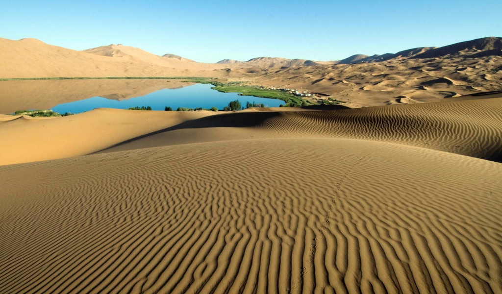 Das Sand Dunes Wallpaper 1024x600