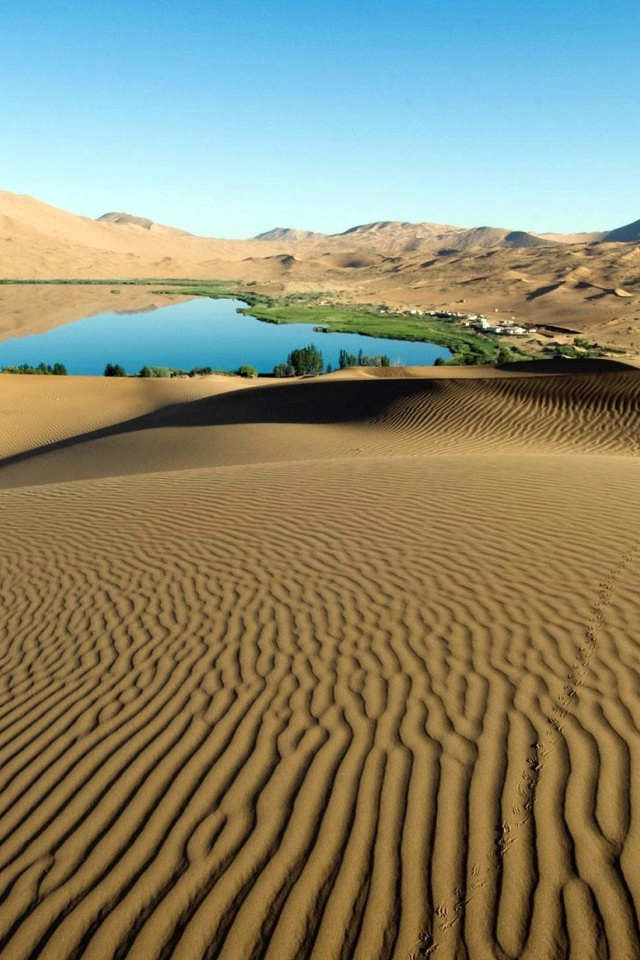 Fondo de pantalla Sand Dunes 640x960