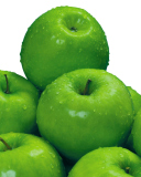 Fondo de pantalla Green Apples 128x160