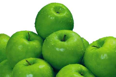 Das Green Apples Wallpaper 480x320