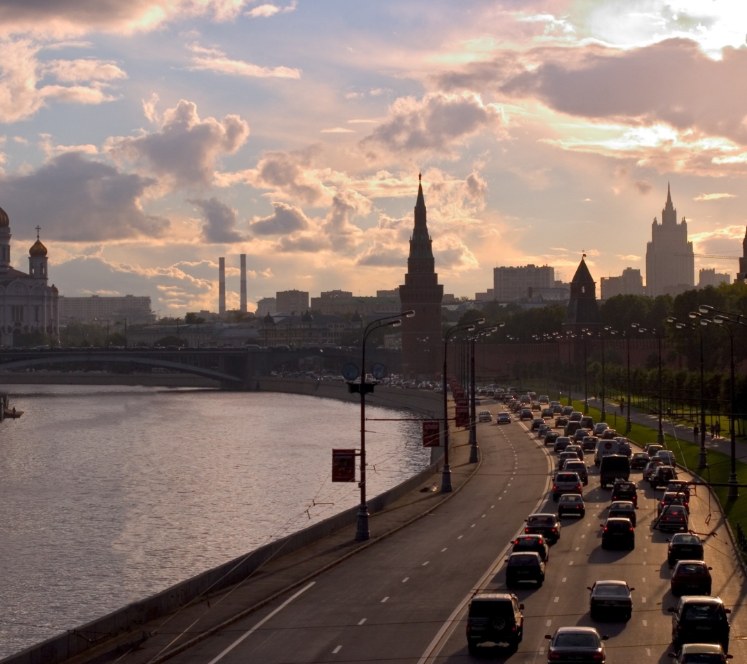 Das Moscow Cityscape Wallpaper 1080x960