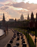 Fondo de pantalla Moscow Cityscape 128x160
