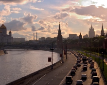 Moscow Cityscape wallpaper 220x176