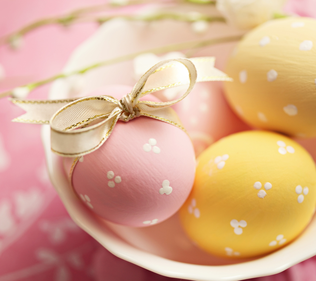 Das Easter Eggs Wallpaper 1080x960
