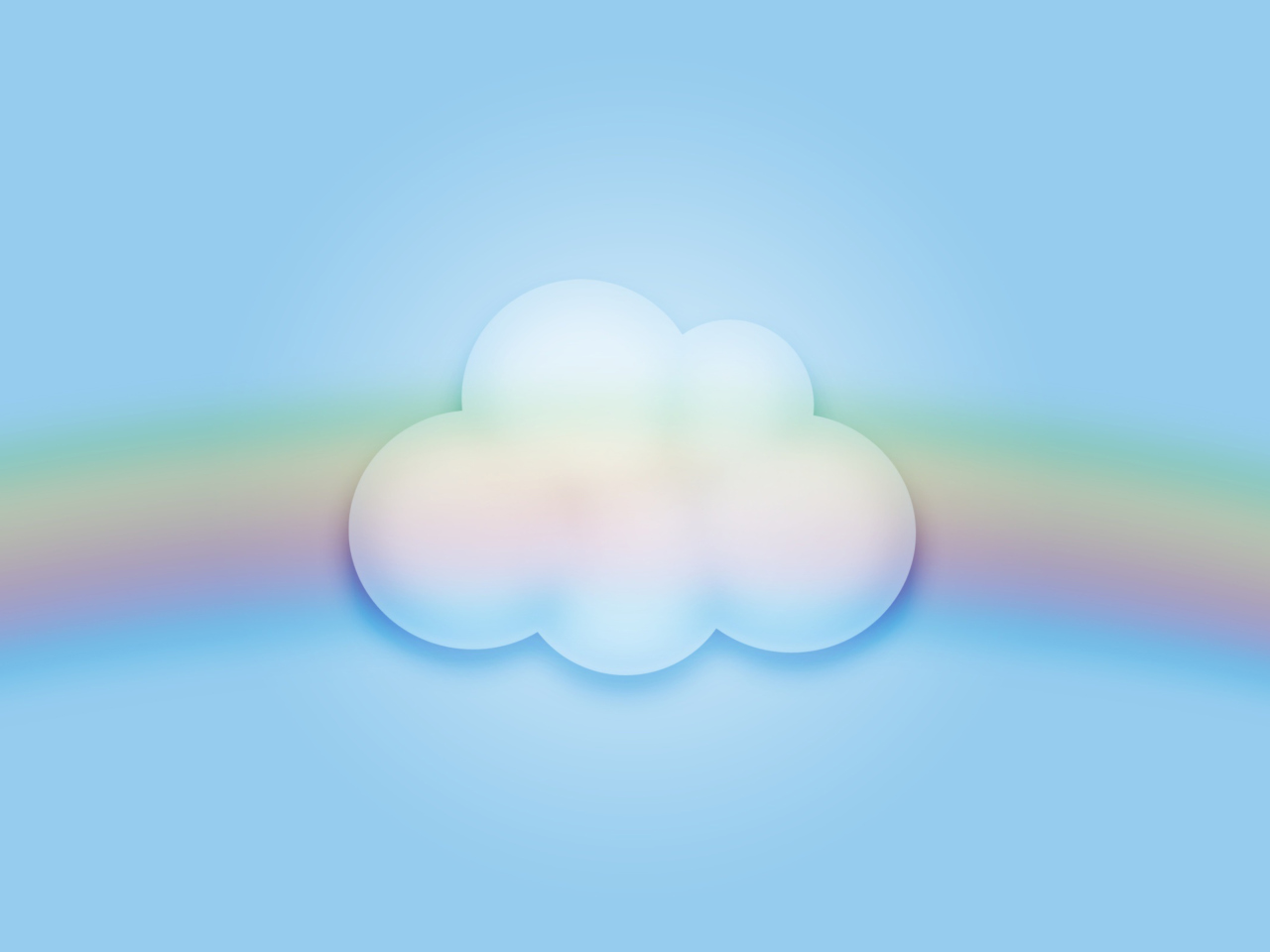 Cloud And Rainbow wallpaper 1280x960