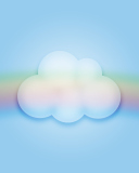 Cloud And Rainbow wallpaper 128x160