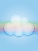 Fondo de pantalla Cloud And Rainbow 132x176