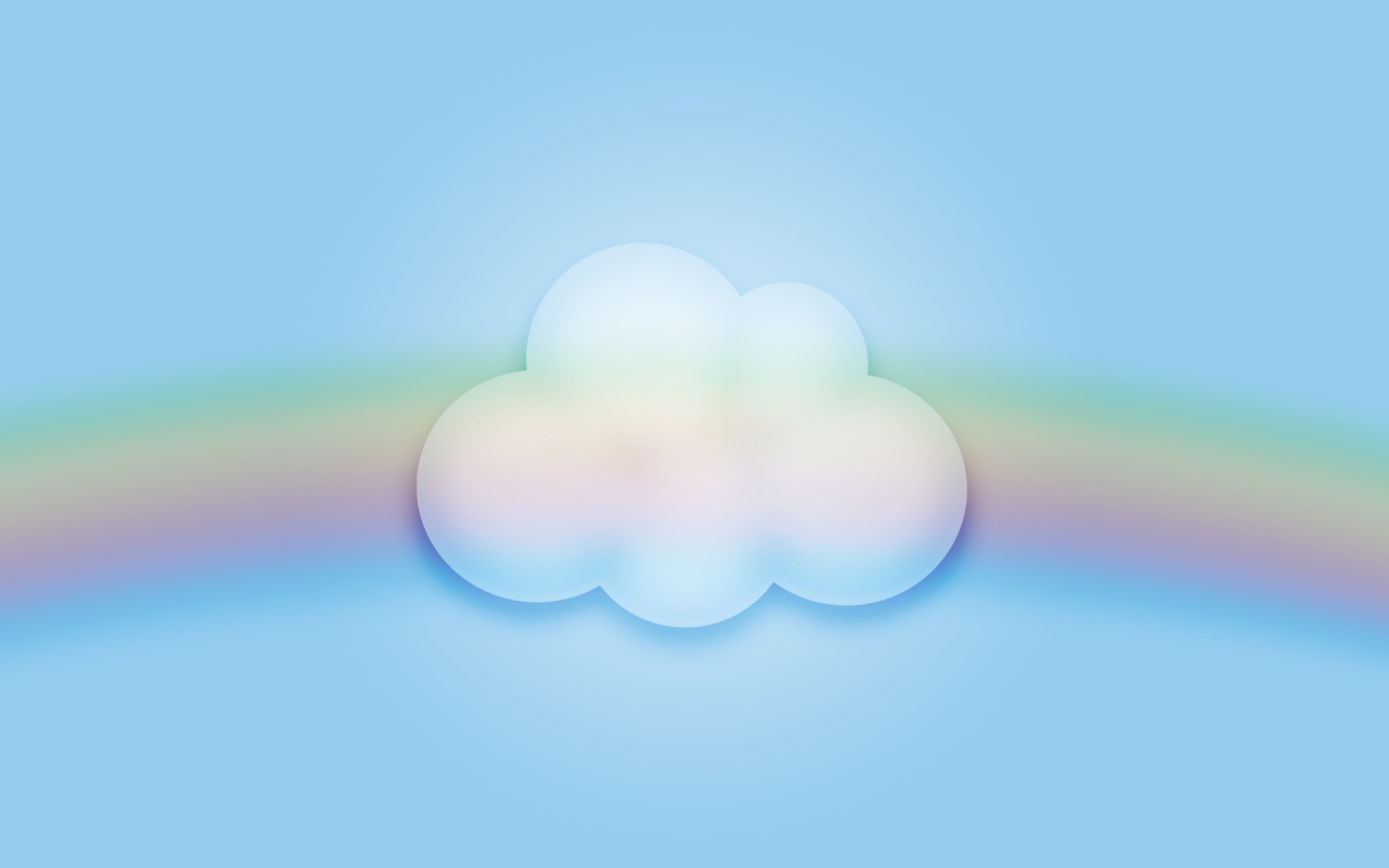 Cloud And Rainbow wallpaper 1920x1200
