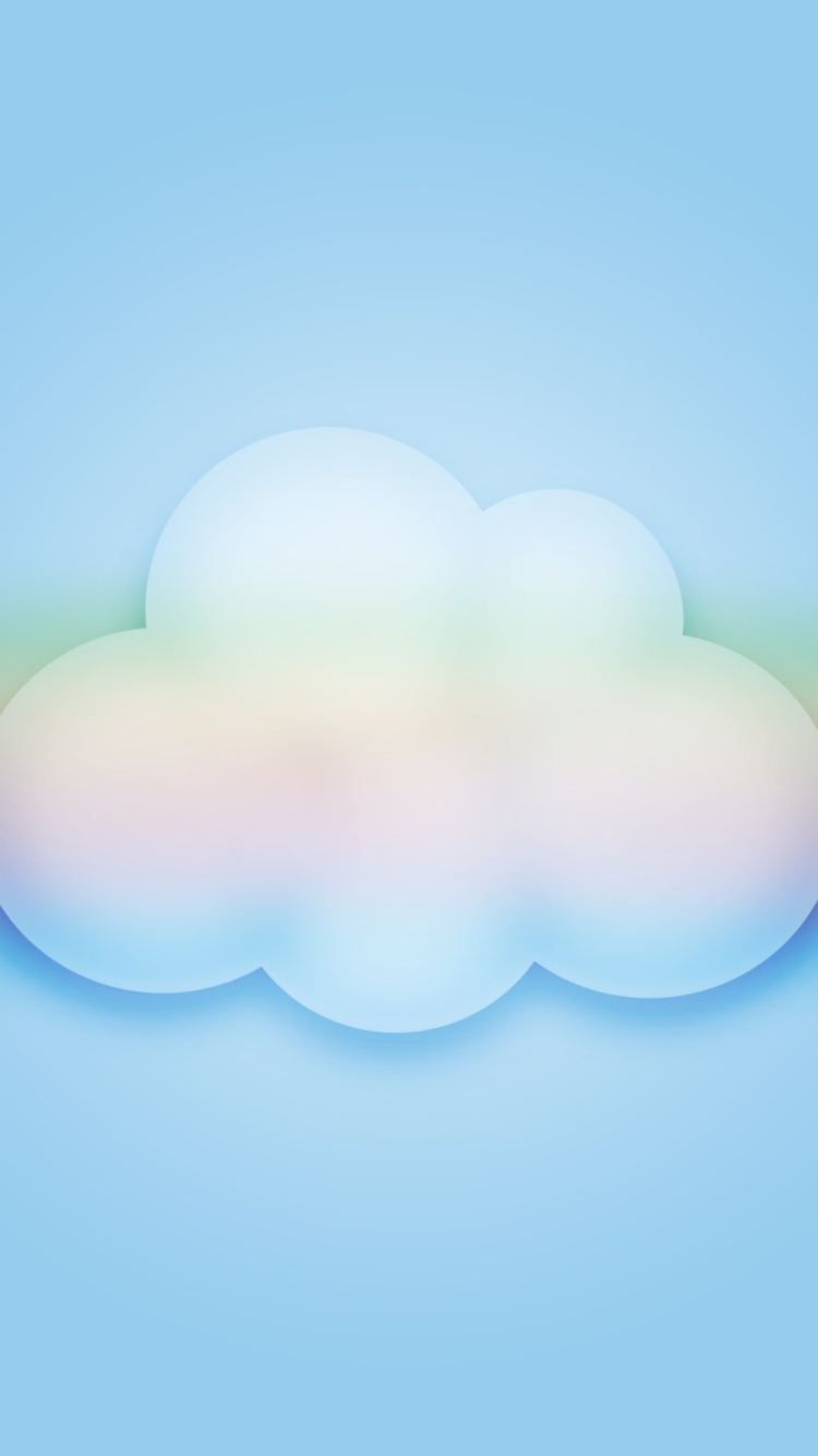 Screenshot №1 pro téma Cloud And Rainbow 750x1334