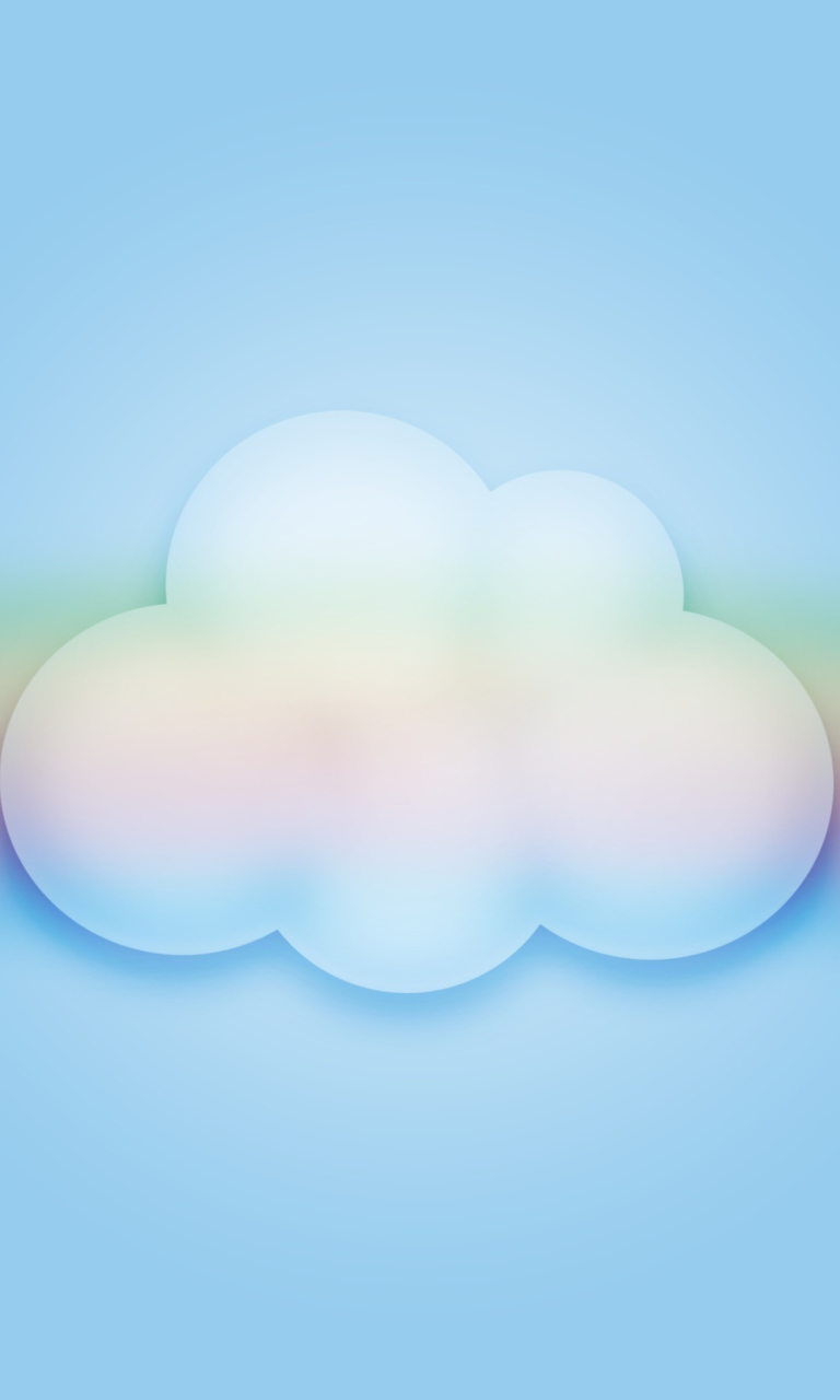Das Cloud And Rainbow Wallpaper 768x1280