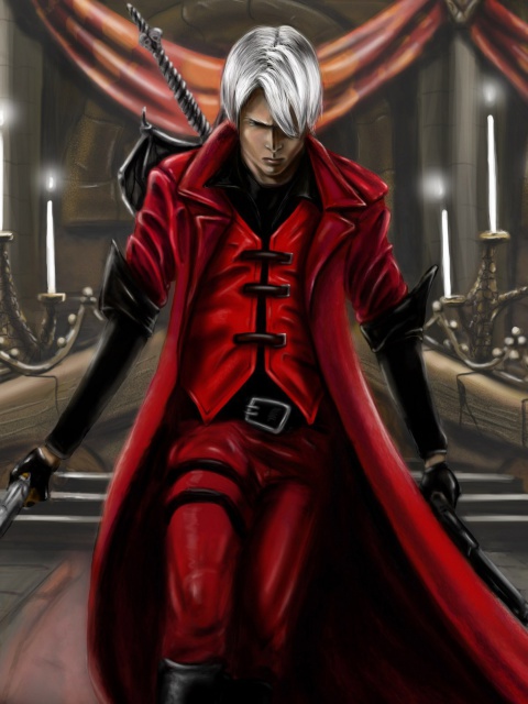 Sfondi Devil may cry Dante 480x640