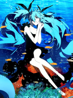 Fondo de pantalla Hatsune Miku, Vocaloid 240x320