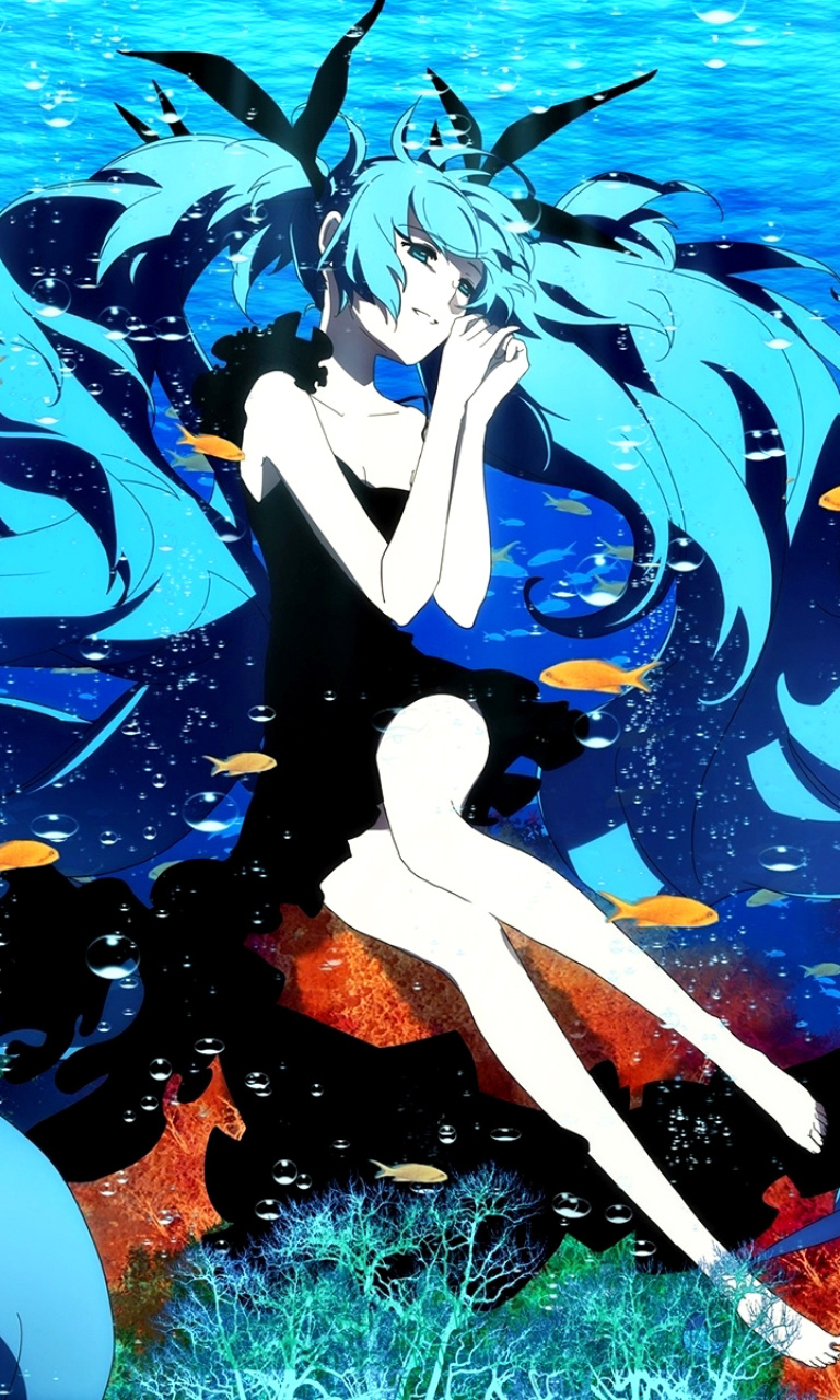 Fondo de pantalla Hatsune Miku, Vocaloid 768x1280