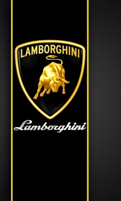Обои Lamborghini Logo 240x400