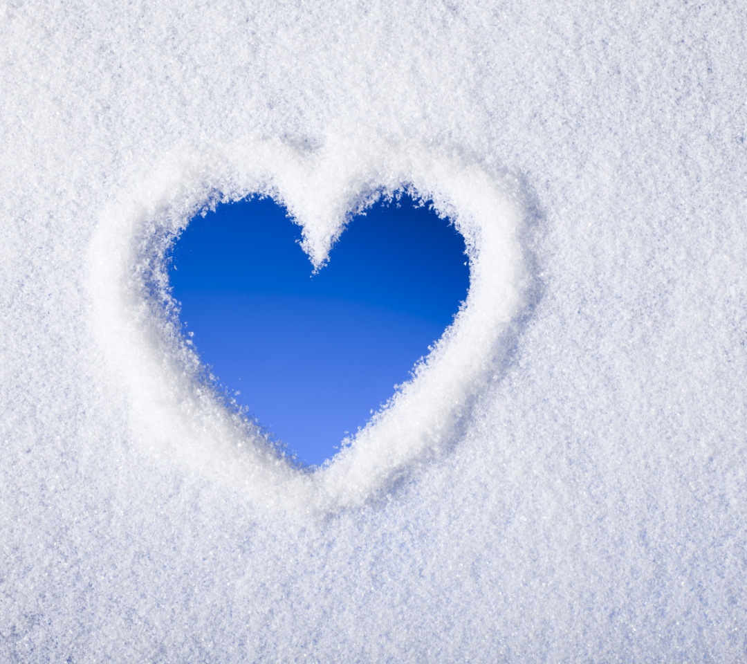 Das Winter Heart Wallpaper 1080x960