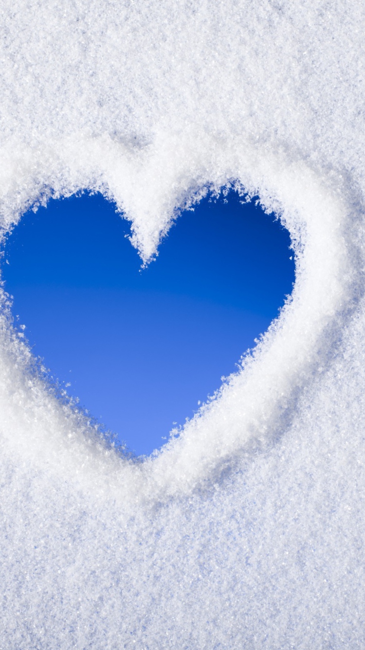 Winter Heart wallpaper 750x1334