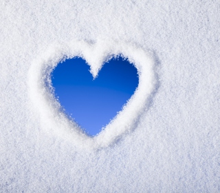 Kostenloses Winter Heart Wallpaper für iPad mini