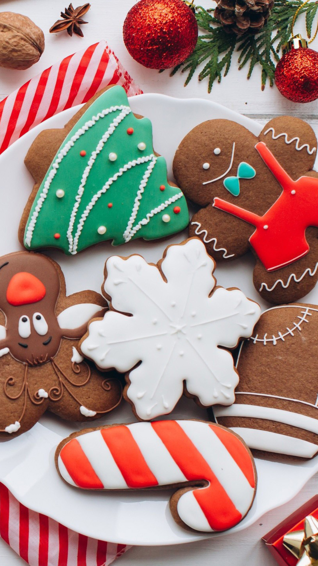 Обои Homemade Christmas Cookies 1080x1920