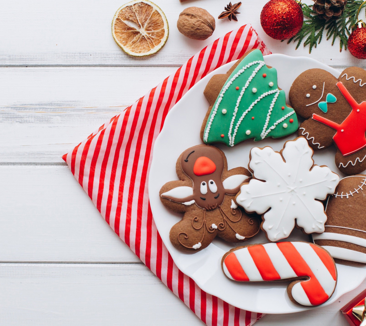 Das Homemade Christmas Cookies Wallpaper 1440x1280
