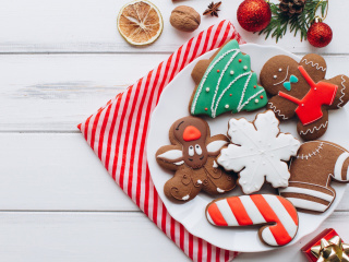 Das Homemade Christmas Cookies Wallpaper 320x240