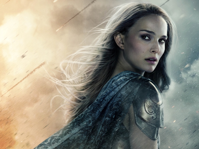 Обои Natalie Portman In Thor 2 640x480