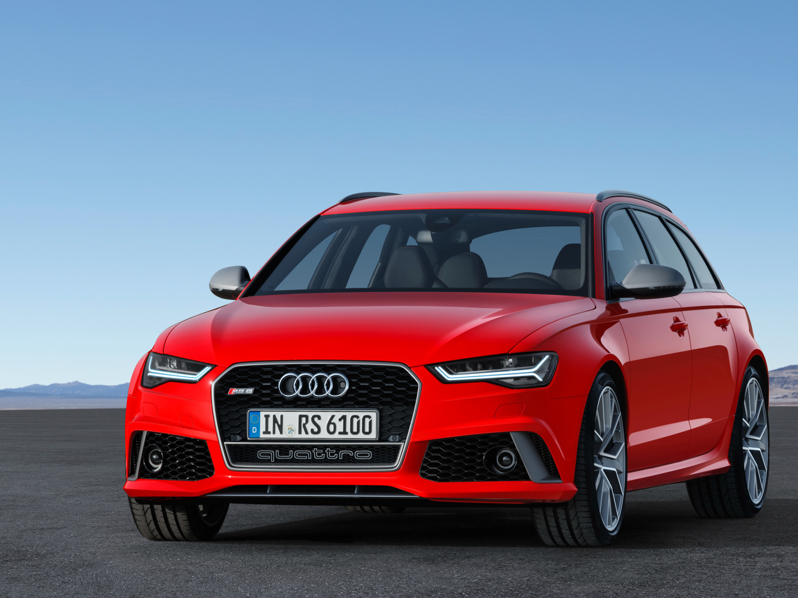 Das 2016 Audi RS6 Avant Red Wallpaper 1600x1200