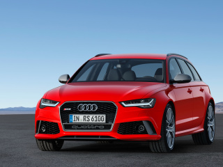 Обои 2016 Audi RS6 Avant Red 320x240