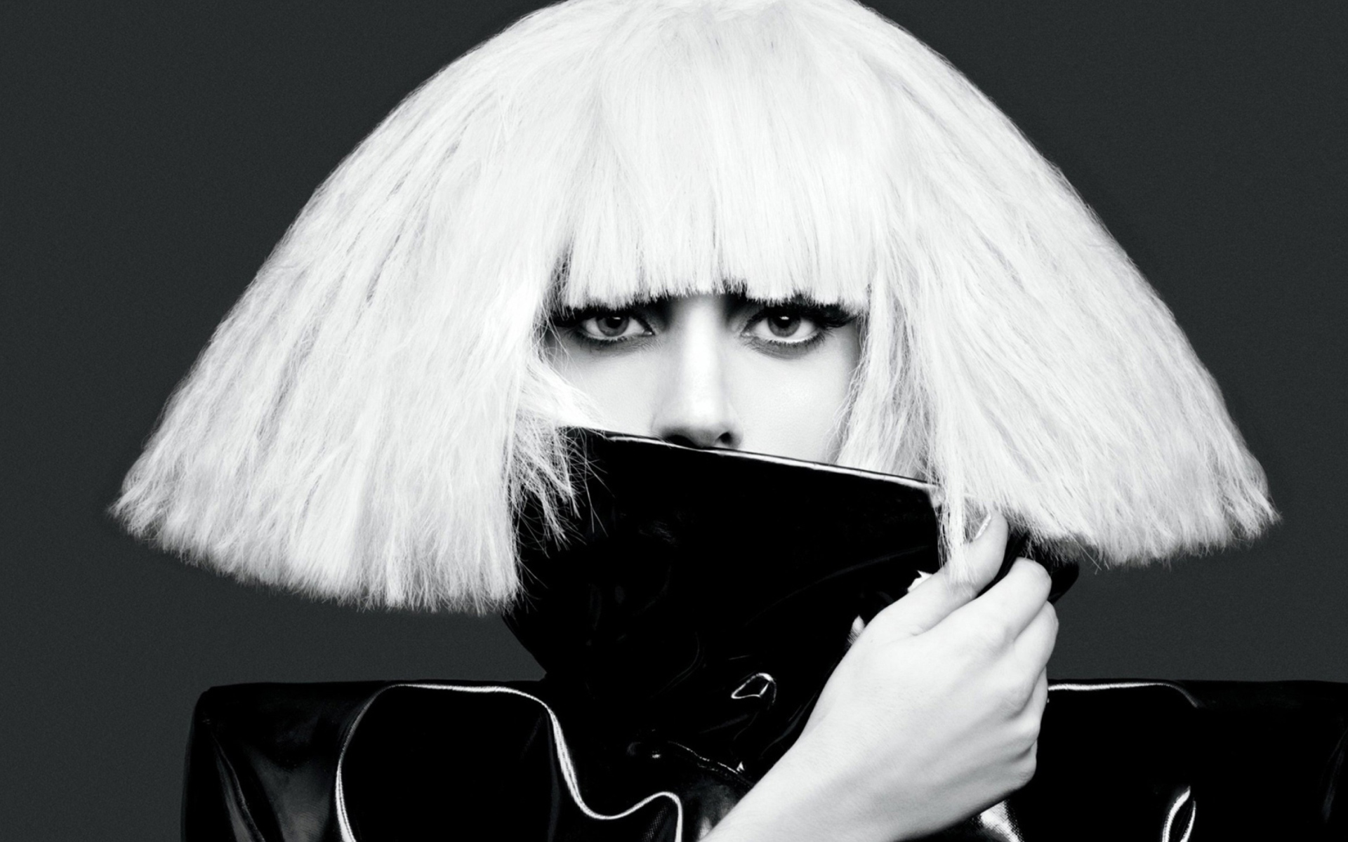 Screenshot №1 pro téma Lady Gaga Black And White 1920x1200