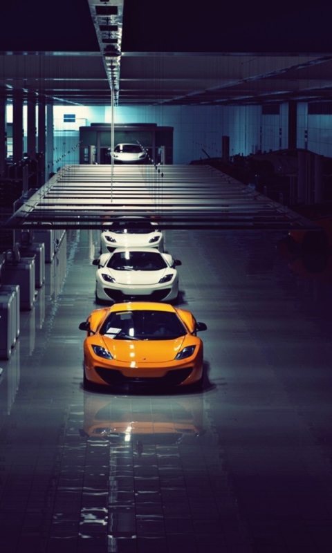 Mclaren Mp4 12C Assembly Line wallpaper 480x800