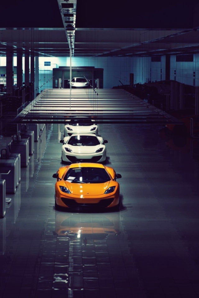 Das Mclaren Mp4 12C Assembly Line Wallpaper 640x960