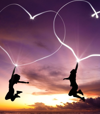Kostenloses Love Is In Air Wallpaper für HTC Touch
