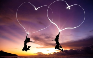 Love Is In Air Background for Android, iPhone and iPad