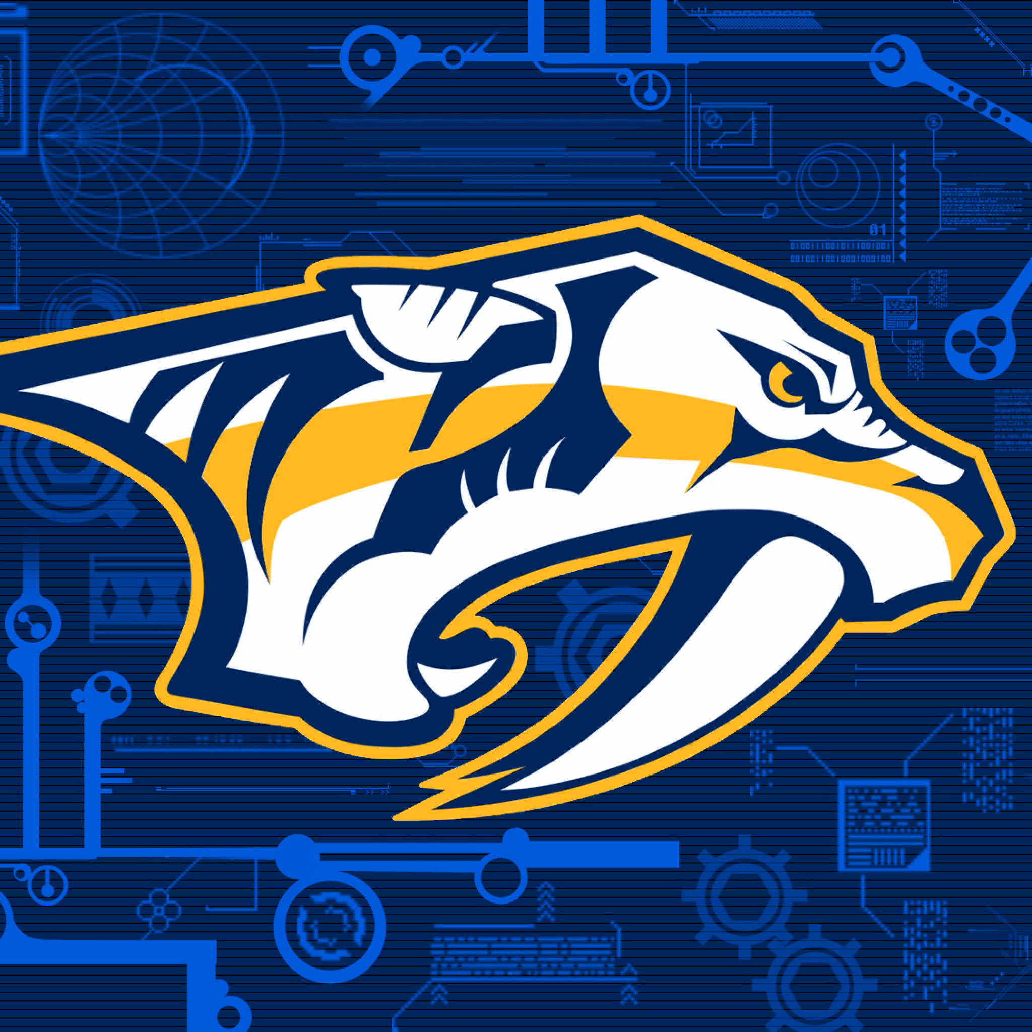 Обои Nashville Predators Wallpaper 2048x2048