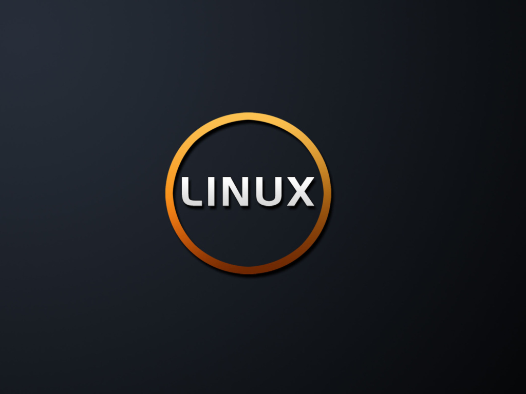 Linux OS Black wallpaper 1024x768