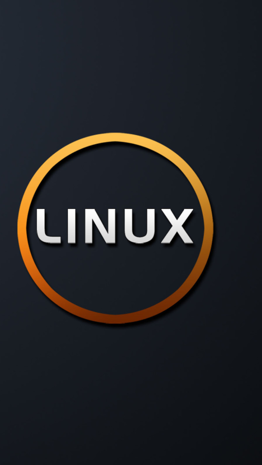 Das Linux OS Black Wallpaper 1080x1920