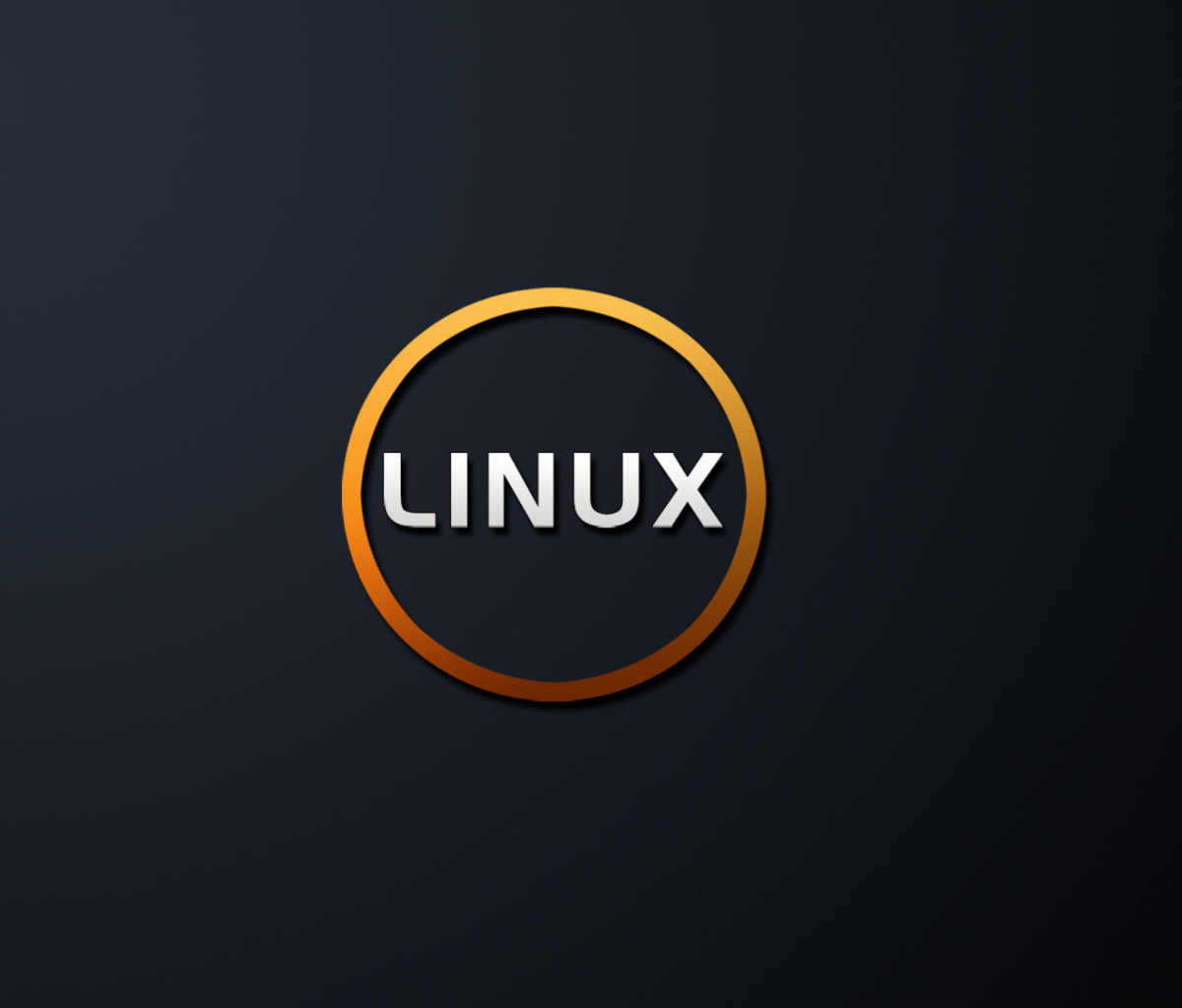 Fondo de pantalla Linux OS Black 1200x1024