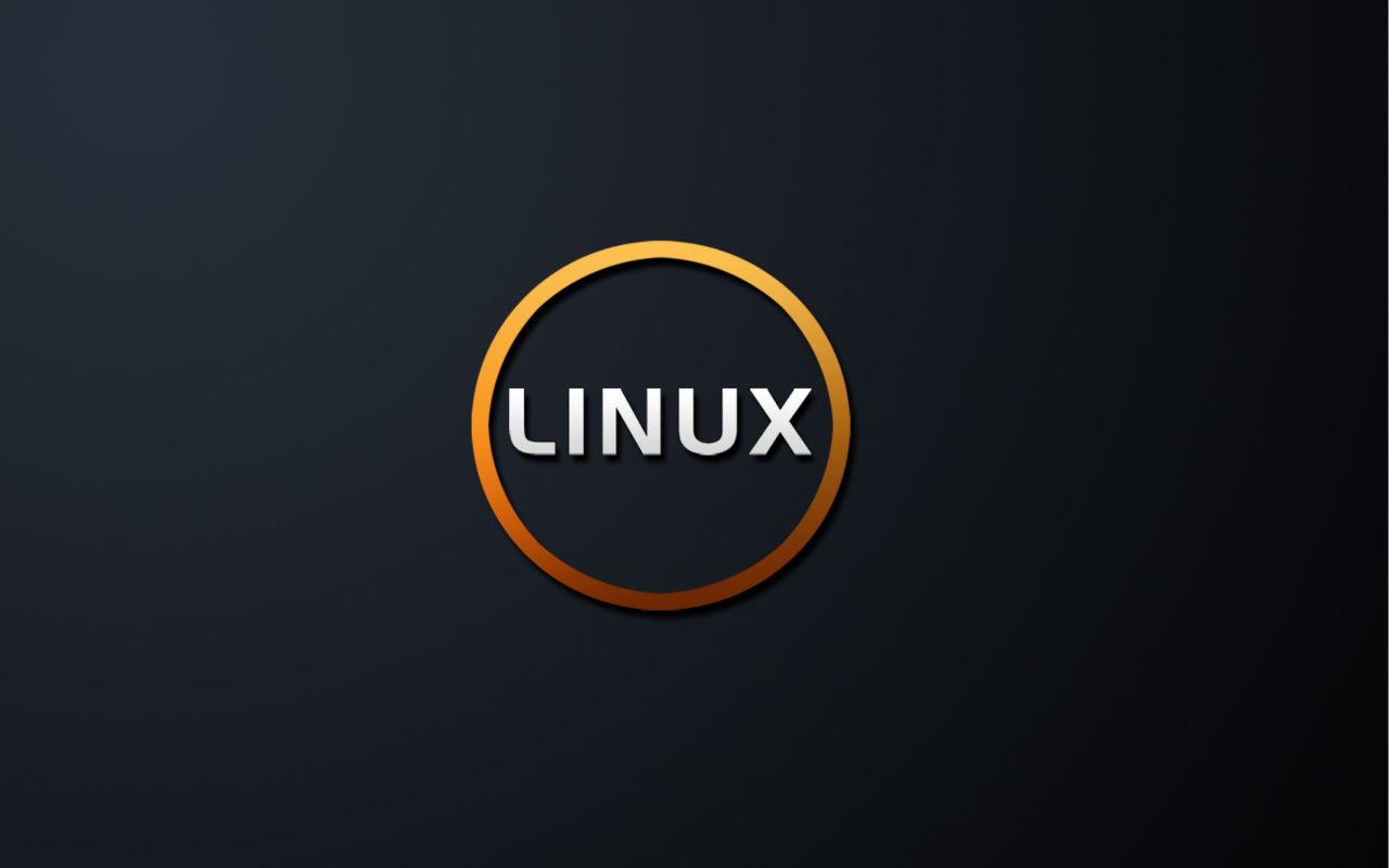 Linux OS Black wallpaper 1280x800