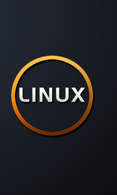 Linux OS Black wallpaper 240x400