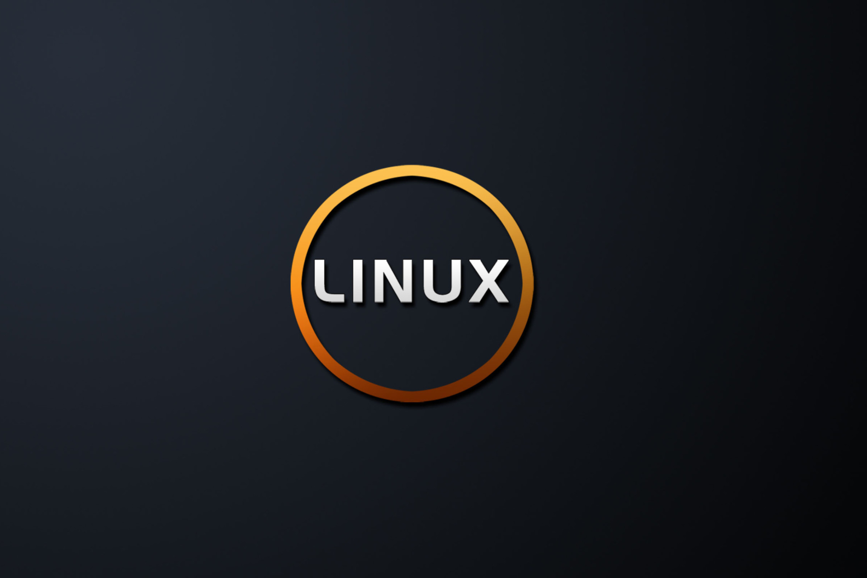 Das Linux OS Black Wallpaper 2880x1920