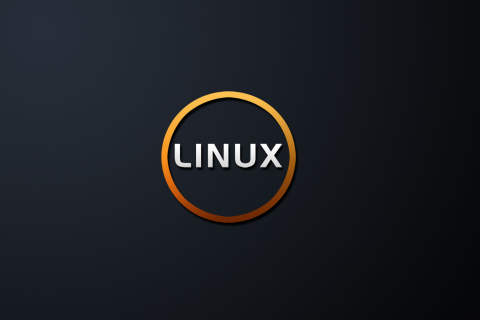 Fondo de pantalla Linux OS Black 480x320