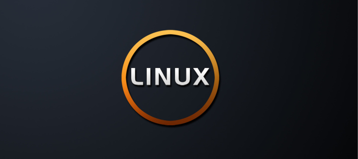 Linux OS Black wallpaper 720x320