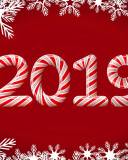 Screenshot №1 pro téma 2019 New Year Red Style 128x160