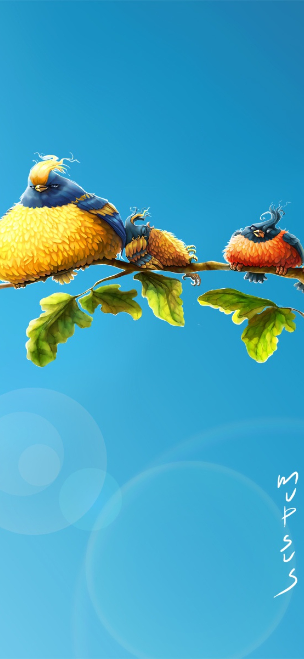 Das Sun Birds Wallpaper 1170x2532