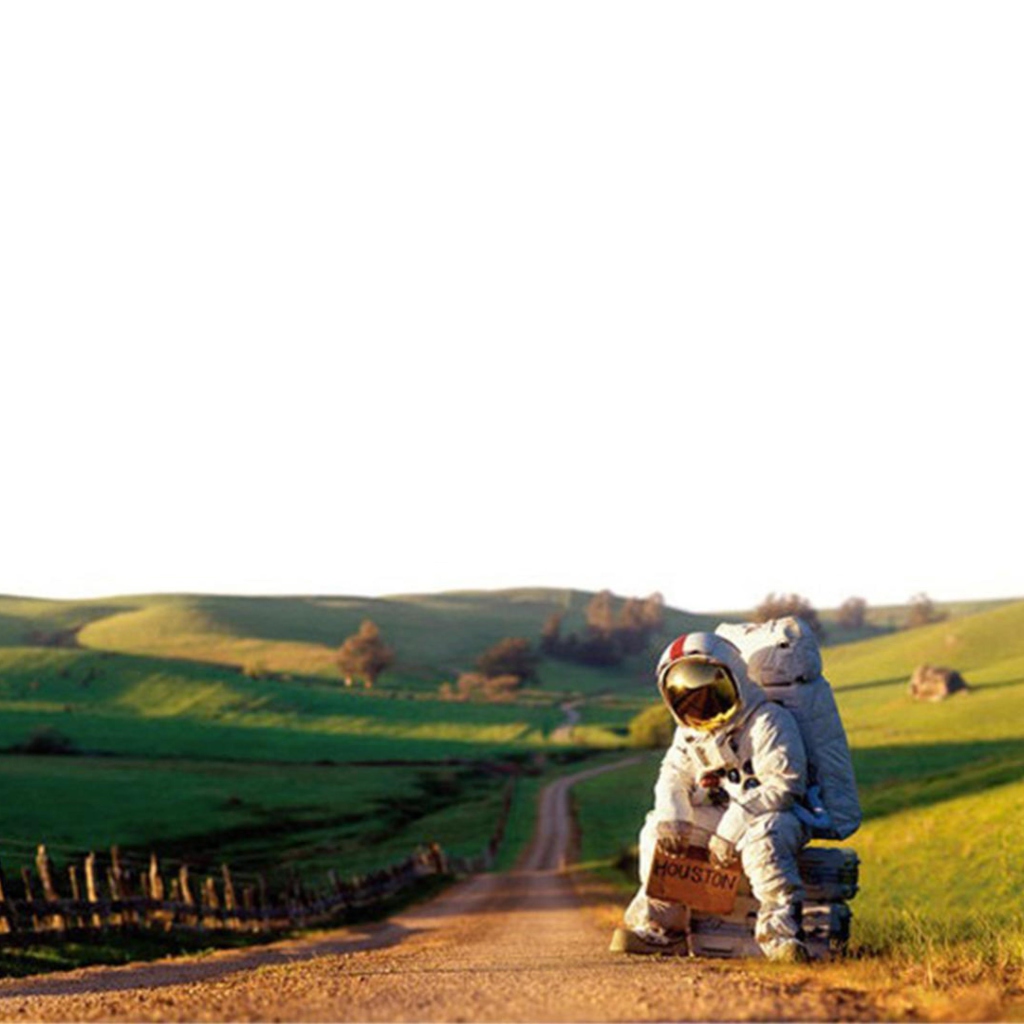 Astronaut On The Road wallpaper 1024x1024