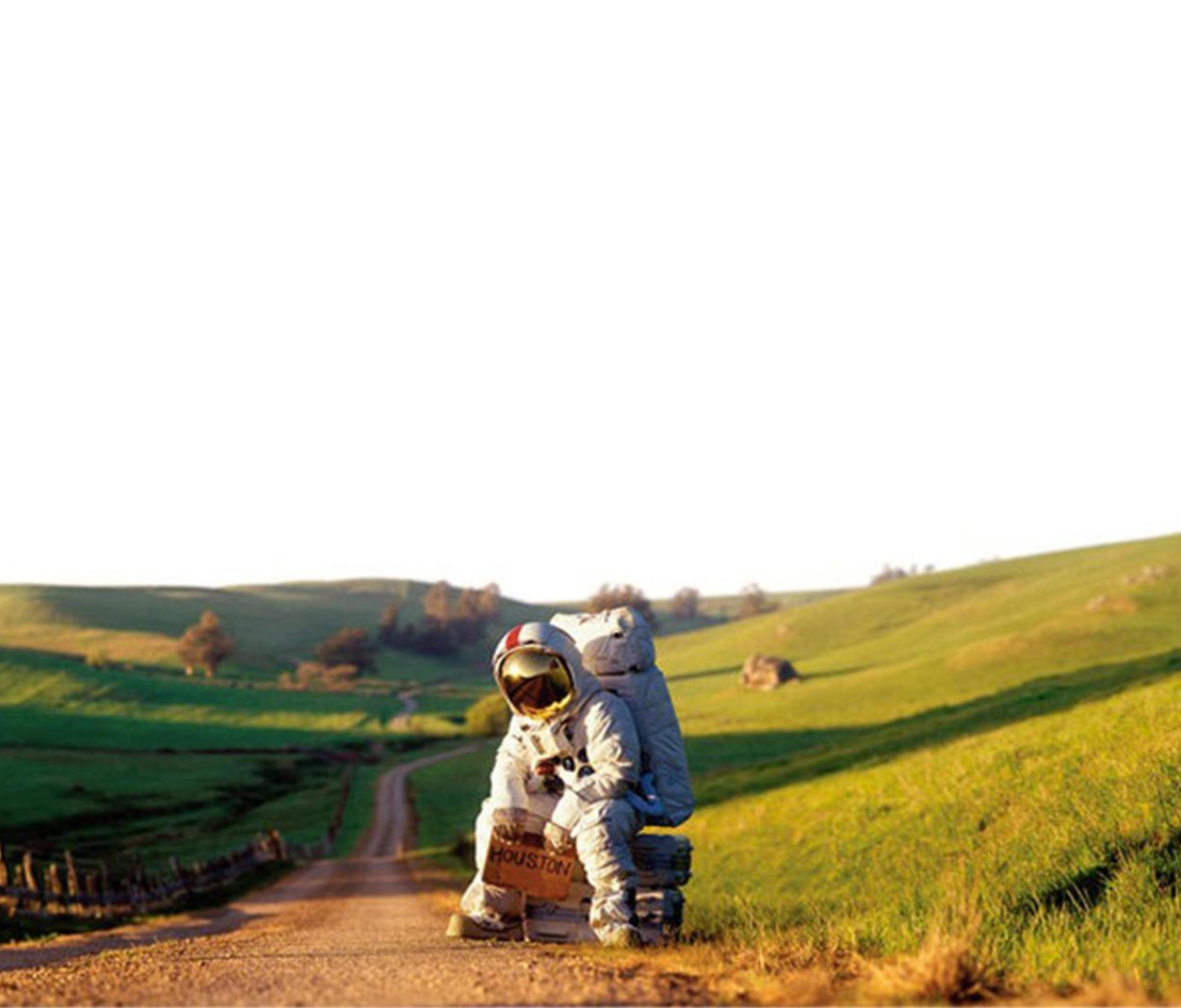 Das Astronaut On The Road Wallpaper 1200x1024