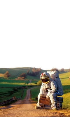 Astronaut On The Road wallpaper 240x400