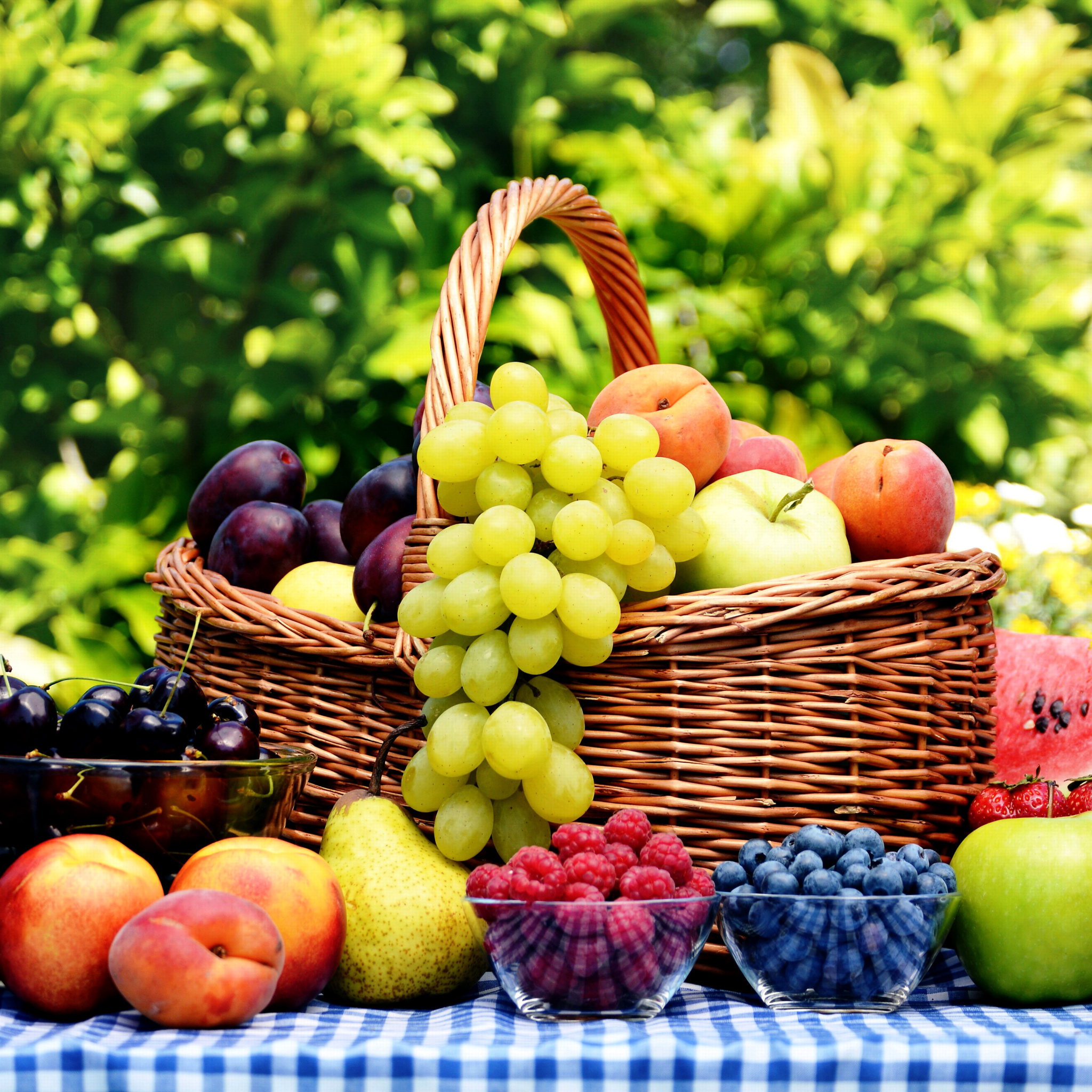 Еда фрукты корзина яблоки арбуз Food fruit basket apples watermelon загрузить
