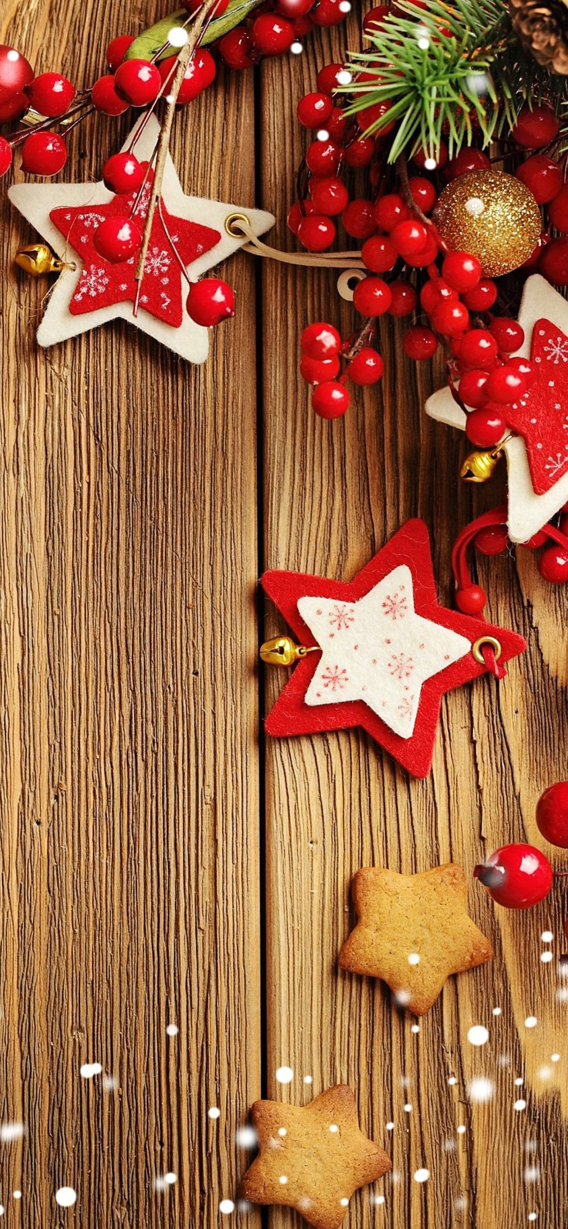 Xmas Wooden Decorations with Cones screenshot #1 1170x2532